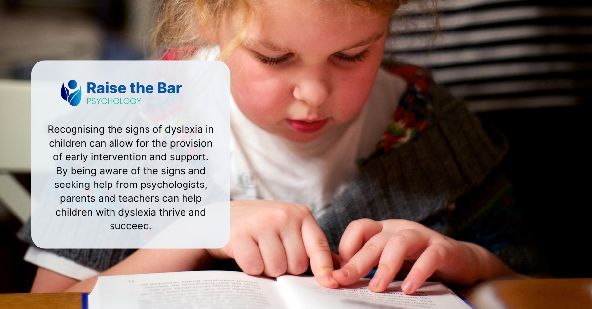 Recognising The Signs Of Dyslexia In Children 1 Dyslexia Assessment Melbourne | Raise the Bar Heatherton